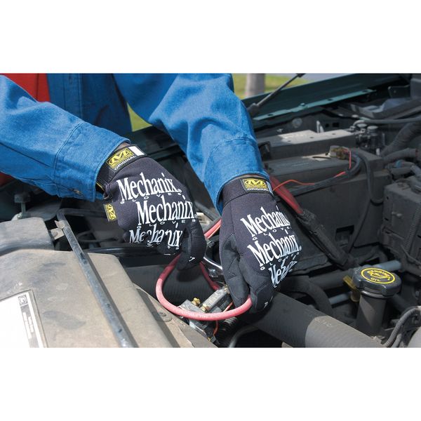 Mechanics Gloves, M, Black, Seamless, Trekdry(R)