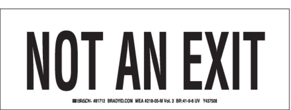 Exit Sign, 3-1/2
