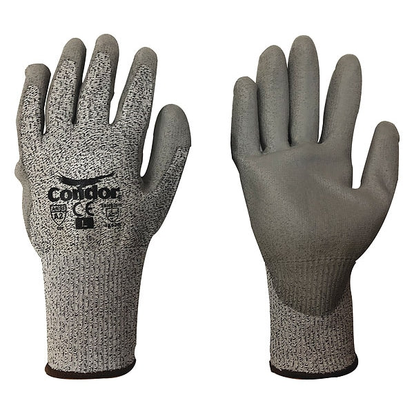 Cut Resistant Coated Gloves, A2 Cut Level, Polyurethane, XL, 1 PR