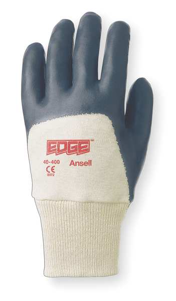 Nitrile Coated Gloves, 3/4 Dip Coverage, Gray, S, PR