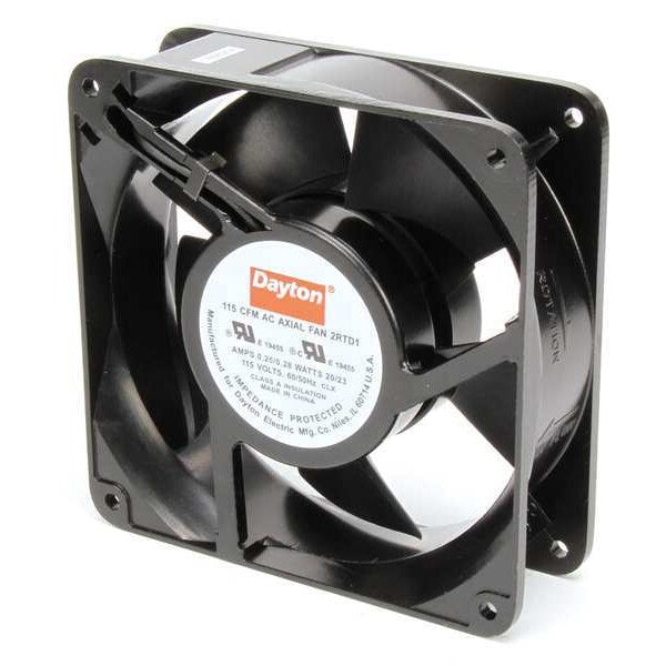 Axial Fan, Square, 115V AC, 1 Phase, 115 cfm, 4 11/16 in W.