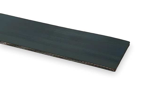 Conveyor Belt, Blk Rubber, 100 Ft x 12 In