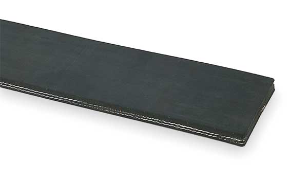 Conveyor Belt, Blk Rubber, 100 Ft x 30 In