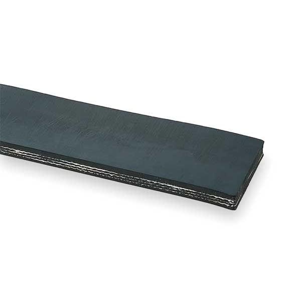 Conveyor Belt, Blk Rubber, 100 Ft x 12 In