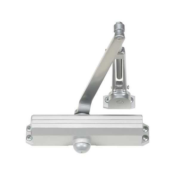 Manual Hydraulic Norton 1600 Door Closer Heavy Duty Interior and Exterior, Aluminum