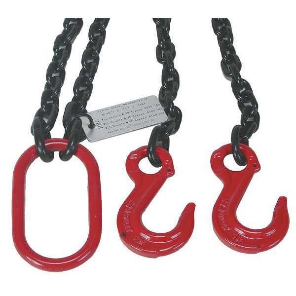 Chain Sling, G80, DOS, Alloy Steel, 5 ft. L