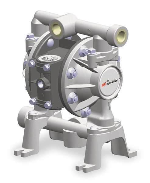 Double Diaphragm Pump, Aluminum, Air Operated, Hytrel, 14 GPM