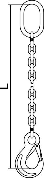Chain Sling, G63, SOS, Stnless Stl, 10 ft L