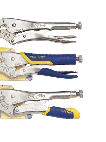 10 in Irwin Vise-Grip Hex Key Adjusting Screw Plain Grip Locking Plier