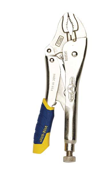 10 in Irwin Vise-Grip Hex Key Adjusting Screw Plain Grip Locking Plier