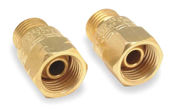 Welding Torch Check Valve Set, Brass, 2 PC
