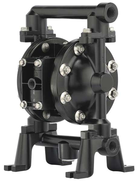 Double Diaphragm Pump, Aluminum, Air Operated, Santoprene, 12 GPM