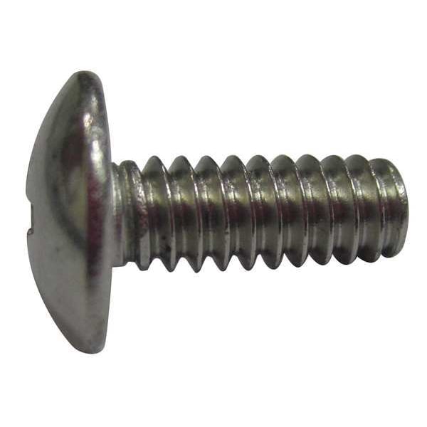 #10-32 x 5/8 in Phillips Truss Machine Screw, Plain 18-8 Stainless Steel, 100 PK