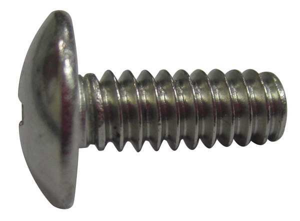 #10-32 x 1/2 in Phillips Truss Machine Screw, Plain 18-8 Stainless Steel, 100 PK