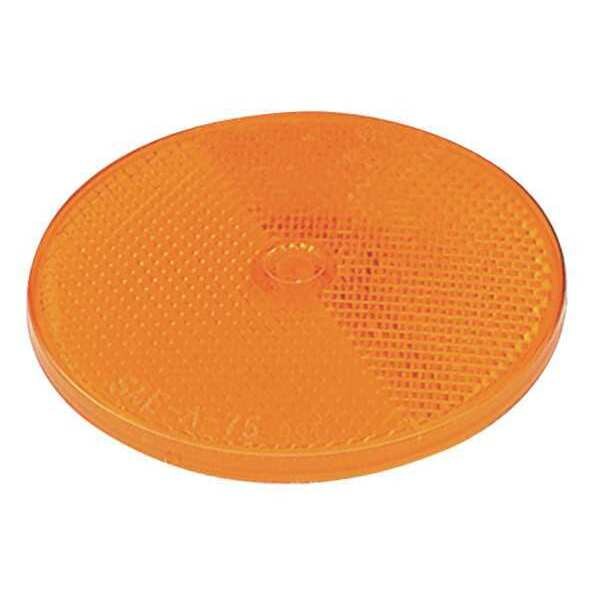 Reflector, Yellow, Round, 3/12