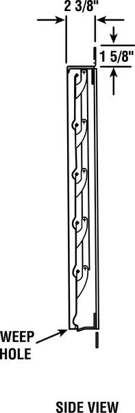 Wall Backdraft Damper, Vertical, Wall, 24 1/2 in x 24 1/2 in