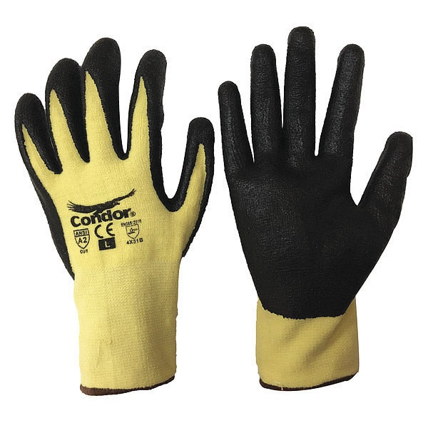 Cut Resistant Coated Gloves, A2 Cut Level, Nitrile, XL, 1 PR