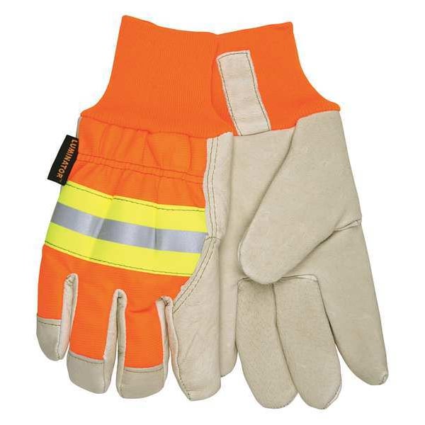 Hi-Vis Cold Protection Gloves, Thermosock Lining, M
