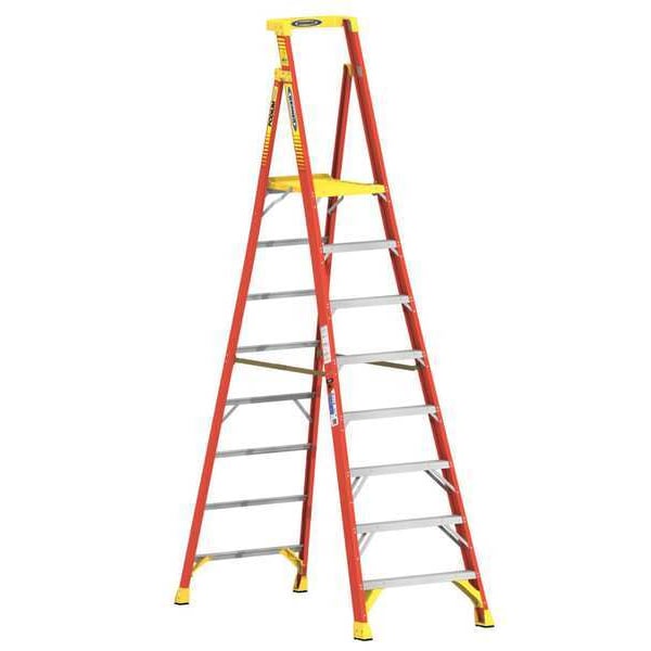 11 ft Fiberglass Podium Stepladder