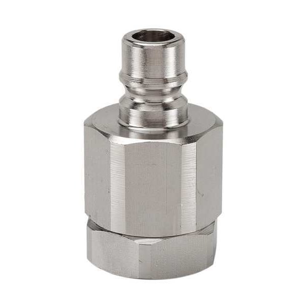 Hydraulic Quick Connect Hose Coupling, 316 Stainless Steel Body, Ball Lock, 1/8