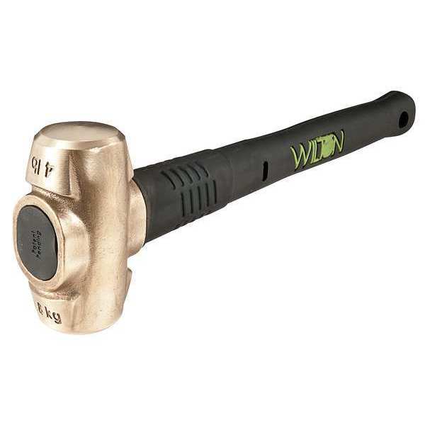 Sledge Hammer, 4 lb., 16 In, Rubber/Steel