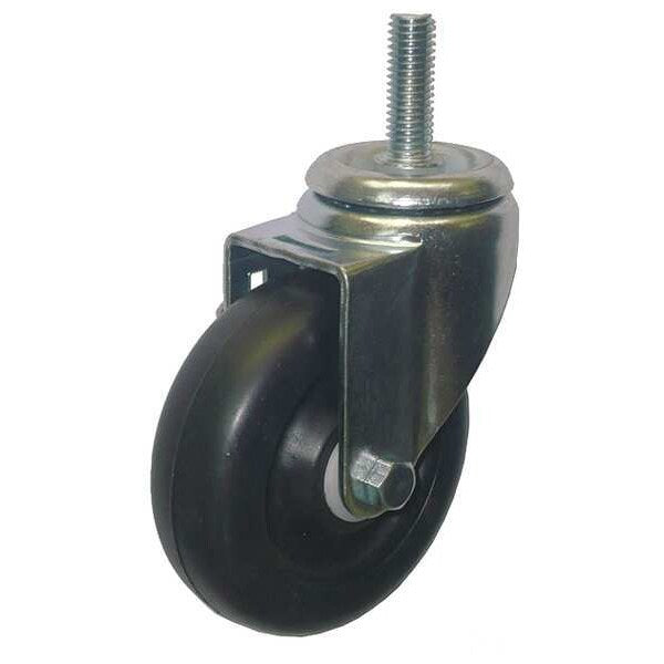 Swivel Stem Caster, Polyolfin, 4 in, 275 lb