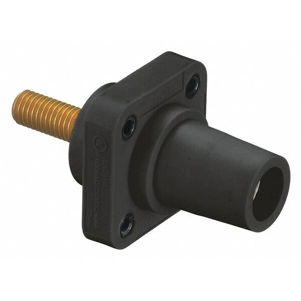 Receptacle, Blk, Female, Stud, Taper Nose