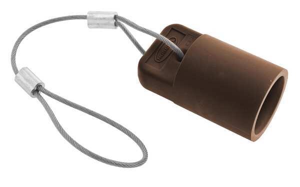 Single Pole Connector Cover, Female, Brown