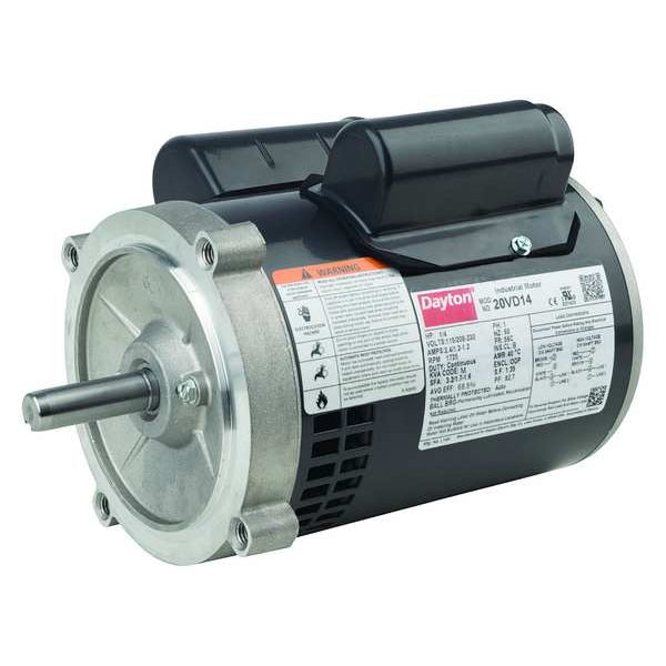 Capacitor-Start/Run General Purpose Motor, 3/4 HP, 115/208-230V AC Voltage, 56C Frame