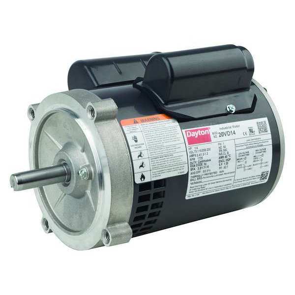 Capacitor-Start/Run General Purpose Motor, 2 HP, 115/208-230V AC Voltage, 56C Frame