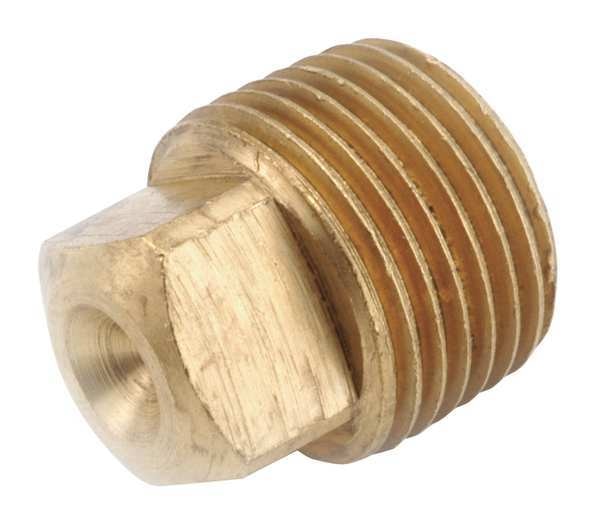 Low Lead Brass Square Head Plug, 3/4
