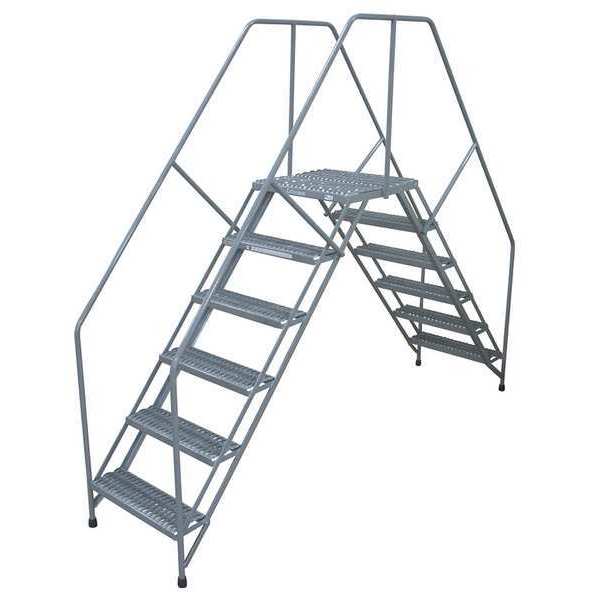 Crossover Ladder, 350 lb., Steel, 80 In. H