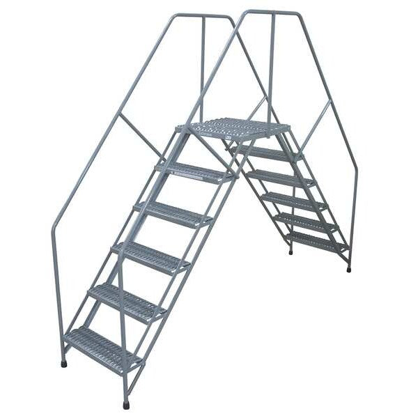 Crossover Ladder, 350 lb., 90 In. H, Steel
