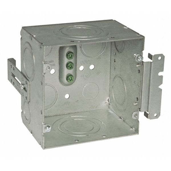 Box, 3-1/4 D, H-Brkt, 1/2-2 Ko, 4-11/16