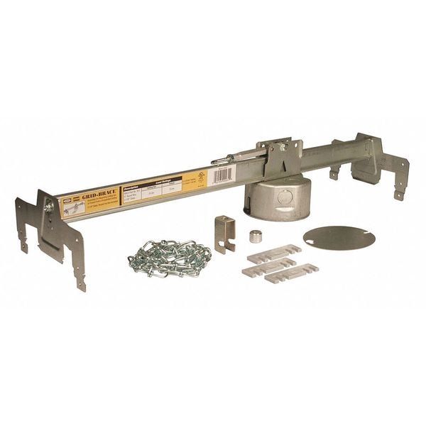 Ceiling Box, 2-1/2 D, Grid-Brace, 4