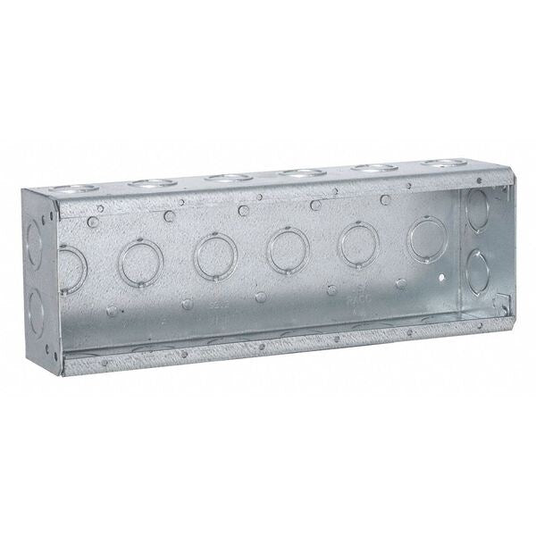 Masonry Box, 2-1/2 D, 1/2-3/4 Ko, 6 Gang