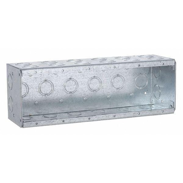 Masonry Box, 3-1/2 D, 1/2-3/4, 6 Gang