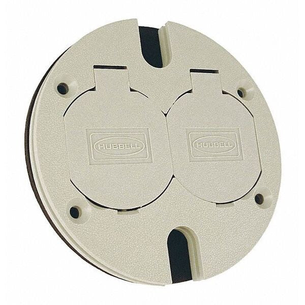 Cover, Nm, Round, Duplex, Flip Lids, Ivory