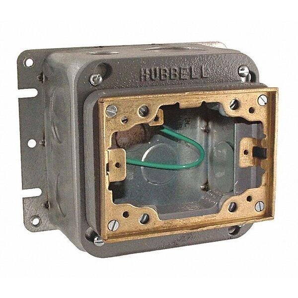 Floor Box, Adj, Stampd Stl Rect, 54 cu. in.