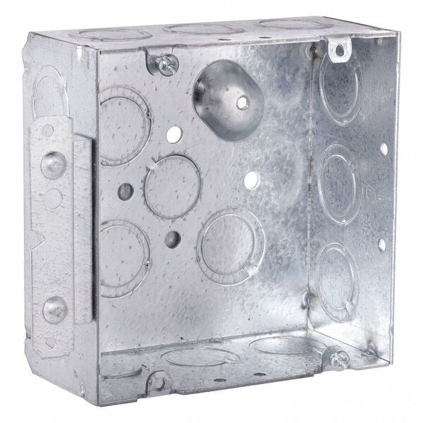 Box, 2-1/8 D, H-Brt 1/2-3/4 Tko, 4-11/16