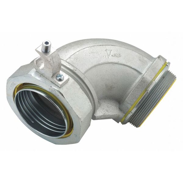 Liquidtight Conn, Ground Lug, 90 deg., 4