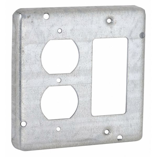 Cover, 2 Device, Duplex/Gfci, 4-11/16