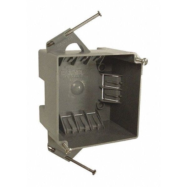 Box, Sq, 2-5/8 D, Nm, Nails, 4