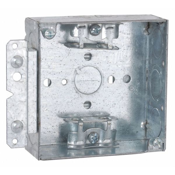 Box, Sq, 1-1/2 D, Mc-Clp Hbrkt, 1/2-3/4, 4