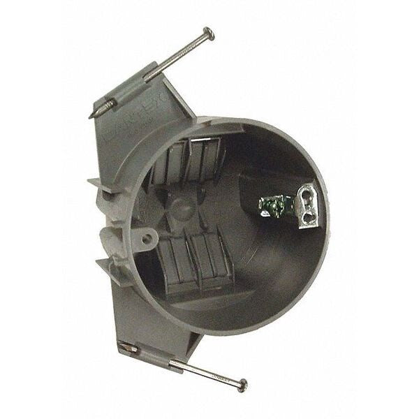 Ceil Box, Round, Nm, Nails Grn Plt, 3.5