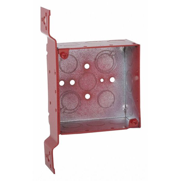 Box, 4 SQ 2-1/8 Dp, Fm-Bkt 1/2-3/4 Tko