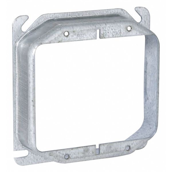 Mud Ring, 2 Device, 4 Sq- Raised 1