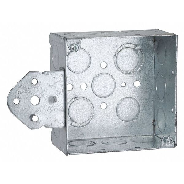 Box, 4 Sq, 2-1/8 Deep, B-Brkt 1/2-3/4Tko