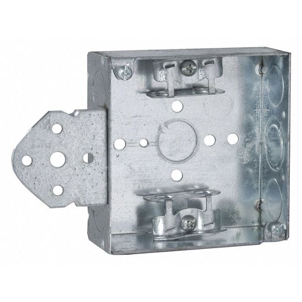 Box, 4 SQ, 1-1/2 Deep, B-Brkt Mc-Clamp
