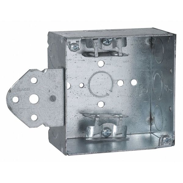 Box, 4 SQ, 2-1/8 Deep, B-Brkt Mc-Clamps